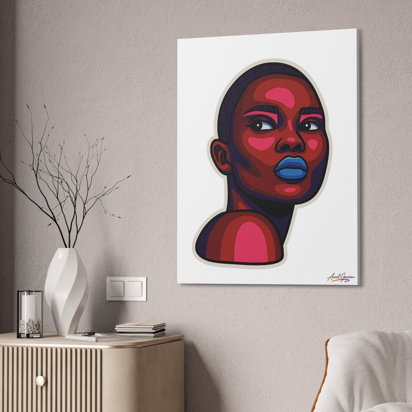 Bold Art Canvas Print - BOLD WOMAN