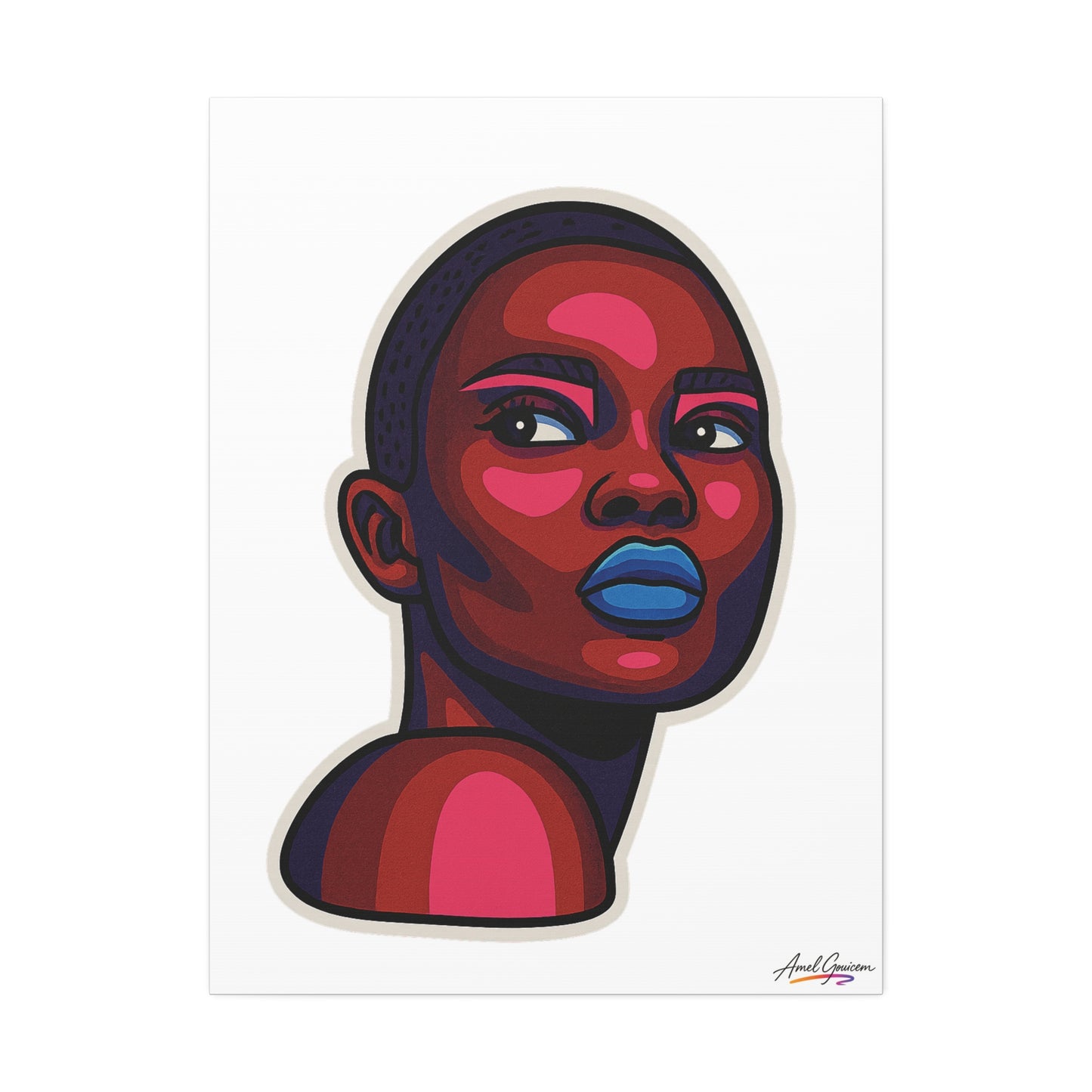 Bold Art Canvas Print - BOLD WOMAN