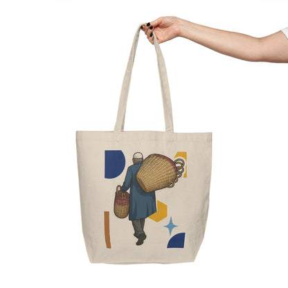 Totebag Algerian artisan basket seller