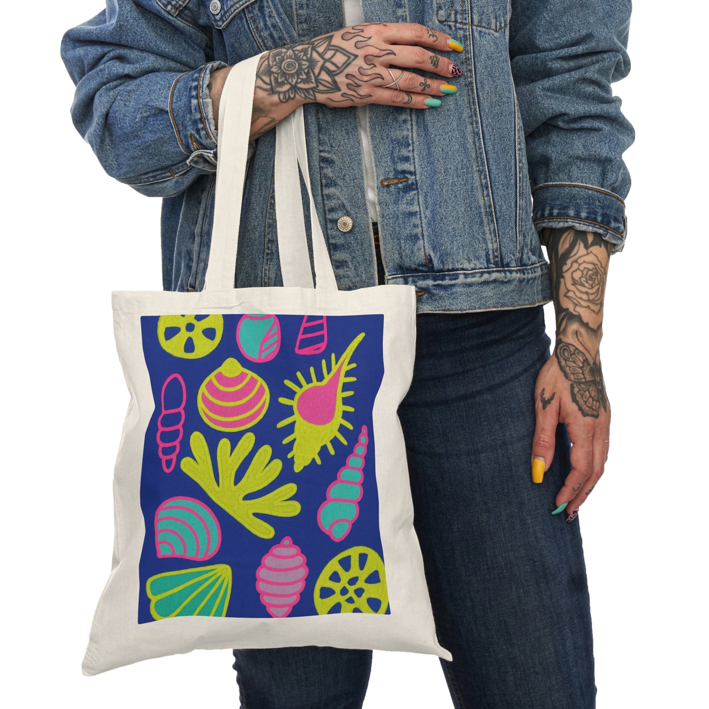 Vibrant Art Kids Tote Bag - Shells