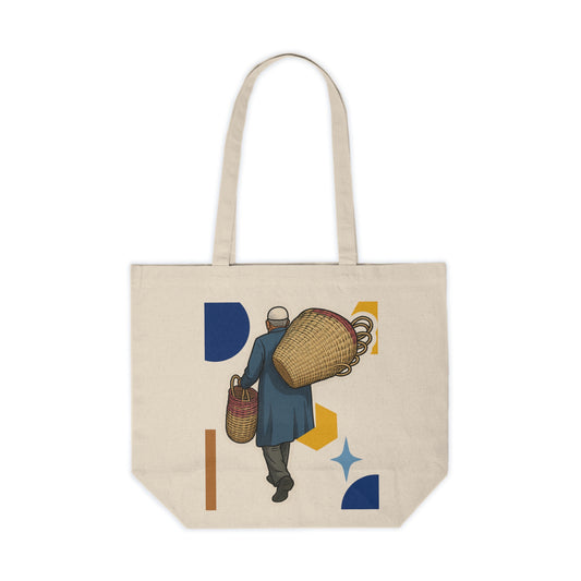 Totebag Algerian artisan basket seller