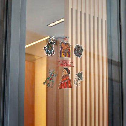 Vibrant Die-Cut Stickers | Handmade Algerian Art, Unique Gifts, Scrapbooking, Journal Decor, Tourist Souvenirs, Bohemian Style