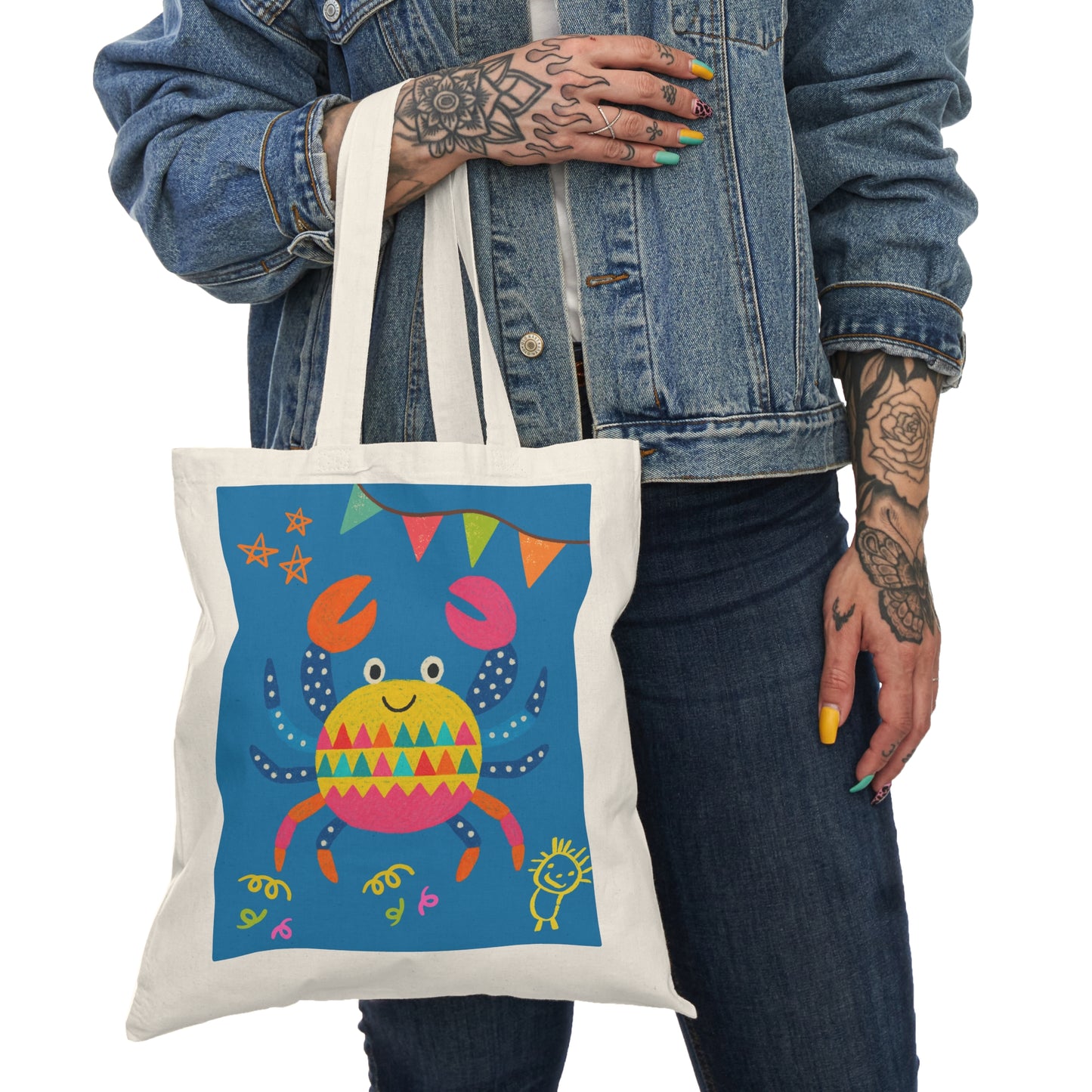 Crab Design, kids Tote bag