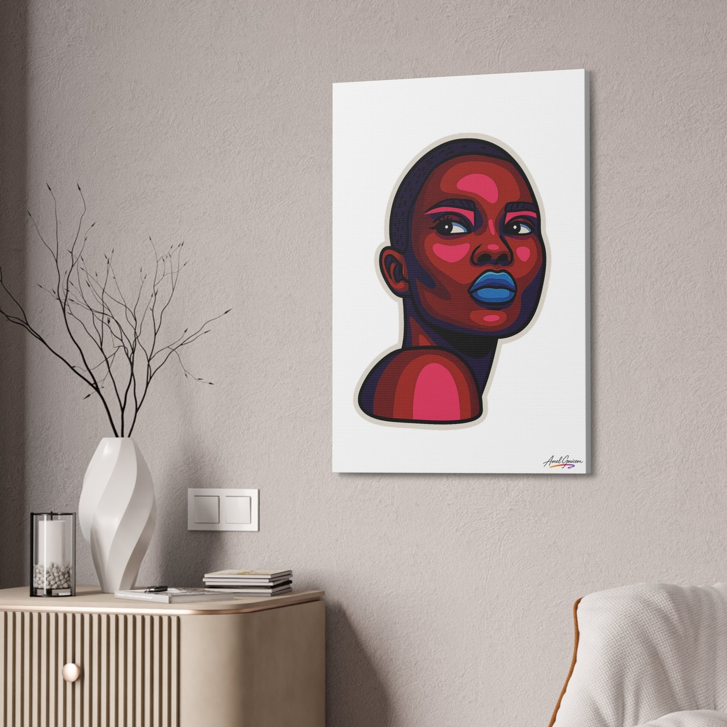 Bold Art Canvas Print - BOLD WOMAN