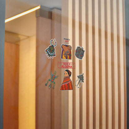 Vibrant Die-Cut Stickers | Handmade Algerian Art, Unique Gifts, Scrapbooking, Journal Decor, Tourist Souvenirs, Bohemian Style