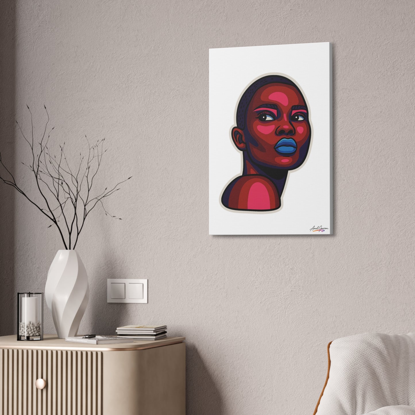 Bold Art Canvas Print - BOLD WOMAN